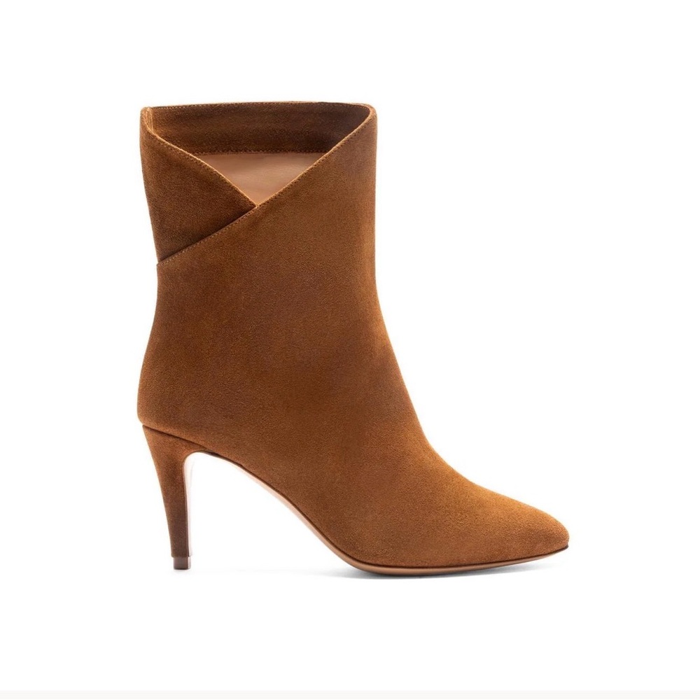 Bruno Magli Pistoia Cognac Suede Heeled‎ Booties